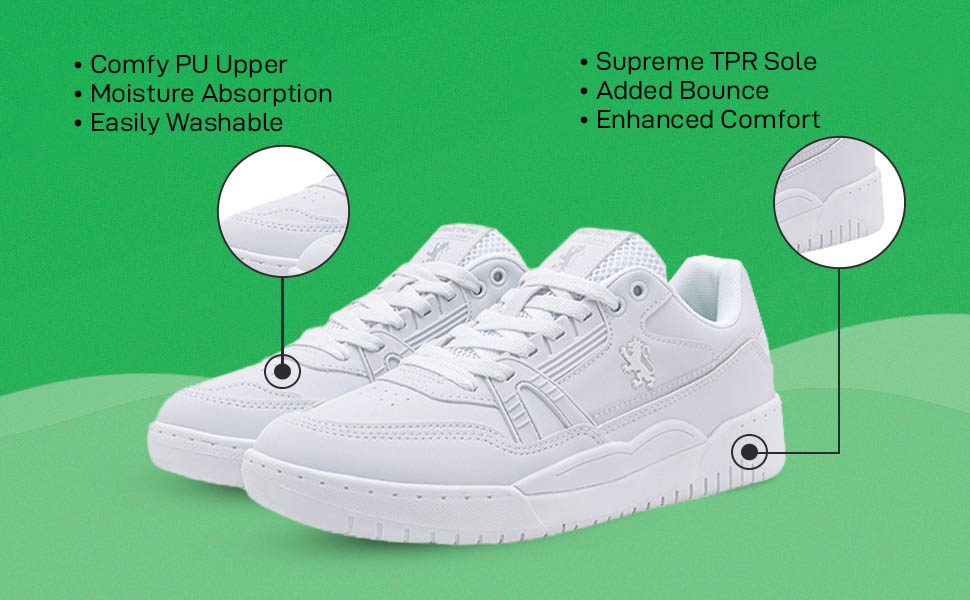 Redtape Shoes White Sneakers